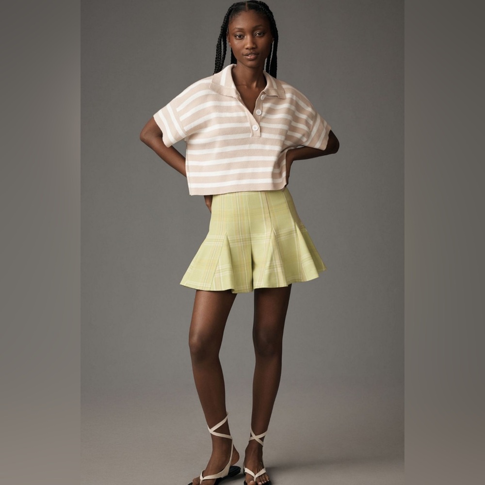 Anthropologie Maeve Skirty Godet Skort